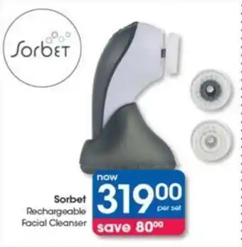 Clicks Sorbet Rechargeable Facial Cleanser offer