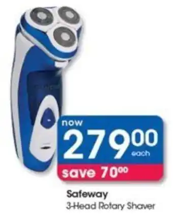 Clicks Safeway 3-Head Rotary Shaver offer