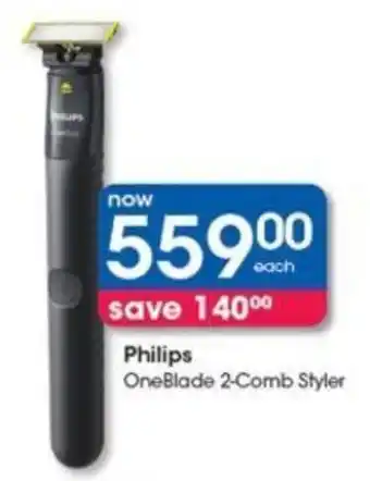 Clicks Philips OneBlade 2-Comb Styler offer