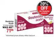 Dis-Chem Reuterina Acute 10 Chew Tablets offer