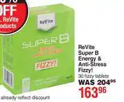 Dis-Chem Revite Super B Energy & Anti Stress Fizzy 30 Fizzy Tablets offer