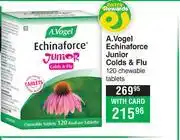 Dis-Chem A.Vogel Echinaforce Junior Colds & Flu 120 Chewable Tablets offer