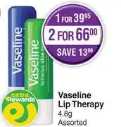 Dis-Chem Vasline Lip Therapy Assorted-4.8g offer