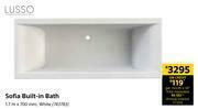 Builders Warehouse Lusso Sofia Built In Bath White-1.7m x 700mm offer