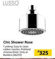 Builders Warehouse Lusso Chic Shower Rose offer