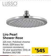 Builders Warehouse Lusso Liro Pearl Shower Rose offer
