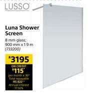 Builders Warehouse Lusso Luna Shower Screen offer