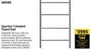 Jeeves Spartan 1 Heated Towel Rail- Stainless Steel