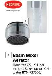 Builders Warehouse Neoperl Basin Mixer Aerator offer