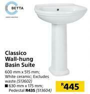 Builders Warehouse Betta Classico Pedestal- 630mm x 175mm offer