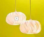Builders Warehouse Plastic Ellipse Pendant Light- White offer