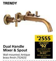 Builders Warehouse Trendy Dual Handle Mixer & Spout offer