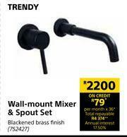 Builders Warehouse Trendy Wall Mount Mixer & Spout Set offer