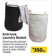 Builders Warehouse Knit Look Laundry Basket-Each offer