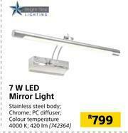 Builders Warehouse Bright Star 7W LED Mirror Light offer