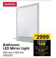 Builders Warehouse Eurolux Bathroom LED Mirror Light-500mm x 700mm offer