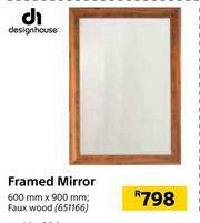 Builders Warehouse Design House Framed Mirror-600mm x 900mm offer