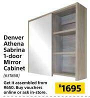 Builders Warehouse Denver Athena Sabrina 1-Door Mirror Cabinet offer