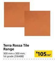 Builders Warehouse Terra Rossa Tile Range 300mm x 300mm-Per Sqm offer