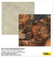 Builders Warehouse Eco Tirano Slip Resistant Tiles 350mm x 350mm-Per Sqm offer