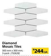 Builders Warehouse Diamond Mosaic Tiles (3-Pack) 300mm x 300mm-Per Pack offer