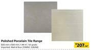 Builders Warehouse Polished Porcelain Tile Range 600mm x 600mm-Per Sqm offer