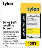 Builders Warehouse Tylon Self Levelling Screed-20kg offer