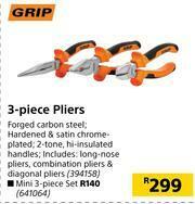 Builders Warehouse Grip 3 Piece Pliers offer