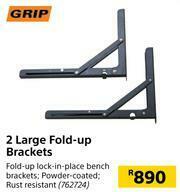 Grip 2 Large Fold Up Brackets