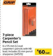 Builders Warehouse Grip 7 Piece Carpenter's Pencil Set-Per Set offer