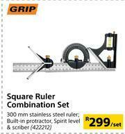 Builders Warehouse Grip Square Ruler Combination Set-Per Set offer