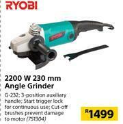 Builders Warehouse Ryobi 2200W 230mm Angle Grinder offer