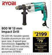Builders Warehouse Ryobi 800W 13mm Impact Drill offer