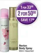 Dis-Chem Revlon Body Spray Assorted-90ml offer