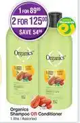 Dis-Chem Organics Shampoo Or Conditioner Assorted-1L offer