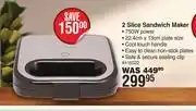 Dis-Chem Stellar 2 Slice Sandwich Maker offer