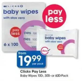 Clicks Clicks Pay Less offer