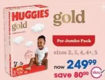 Clicks HUGGIES gold offer