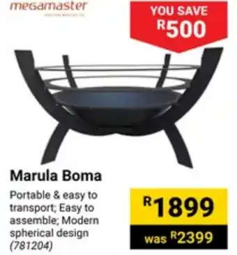 Builders Warehouse megamaster Marula Boma offer