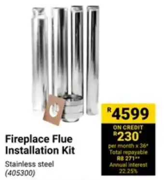 Builders Warehouse Fireplace Flue Installation Kit offer