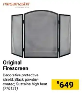 Builders Warehouse megamaster Original Firescreen offer