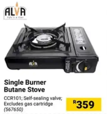 Builders Warehouse ALVA Single Burner Butane Stove offer