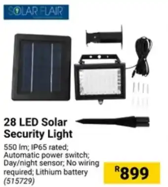 Builders Warehouse SOLAR FLAIR 28 LED Solar Security Light offer