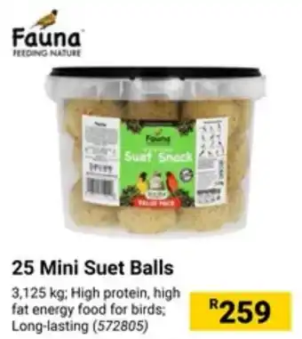 Builders Warehouse Fauna 25 Mini Suet Balls offer