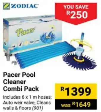 Builders Warehouse Zodiac Pacer Pool Cleaner Combi Pack offer