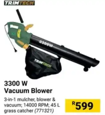 Builders Warehouse TRIMTECH 3300 W Vacuum Blower offer