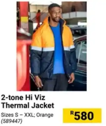 Builders Warehouse 2-tone Hi Viz Thermal Jacket offer