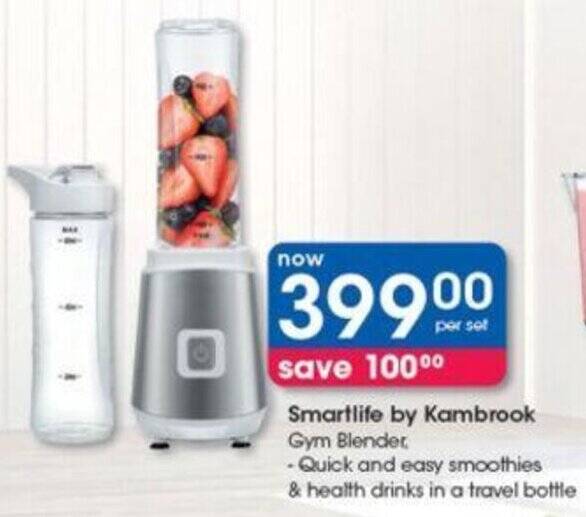 Smartlife by Kambrook Gym Blender offer at Clicks