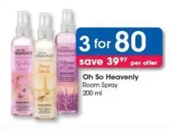 Clicks Oh So Heavenly Room Spray 200 ml offer