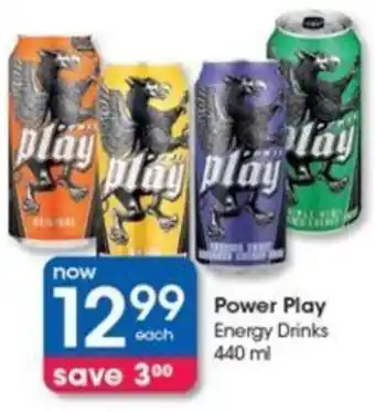 Clicks Power Play Energy Drinks 440 ml offer